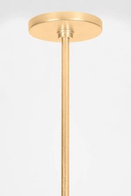Lustra suspendata, Metal, Foita Auriu Vintage, BROOKHAVEN 39cm