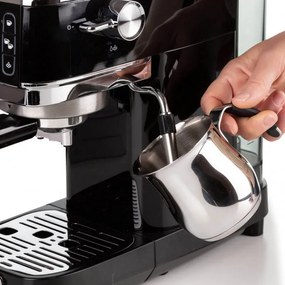 Espressor manual Ariete ESPRESSO SLIM MODERNA 1381/32, 1300W, 15 bar, 1.1 L, Cafea macinata si doze ESE, Negru