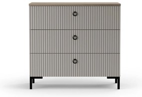 Comodă Demandaron 2 (taupe + stejar silverjack). 1116799