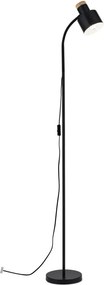 Lampa de podea cu spot directionabil Gili negru mat