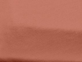 Cearceaf jersey pentru patut copii maro caramiziu, 60 x 120 cm