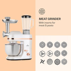 Lucia Elegance, robot de bucătărie, blender, mașină de tocat carne, 2000W, fără BPA