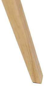 Lampa de podea modernă din lemn cu abajur din stofă negru cu model de păun 50 cm - Tripod Classic