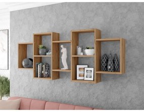 Etajeră de perete TRIO 65x161 cm stejar wotan