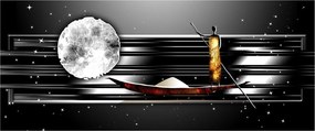 Tablou cu pictură epochală străveche (120x50 cm)