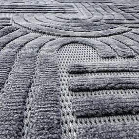 Covor 3D in relief acolade 678A 160x250 cm Antracit