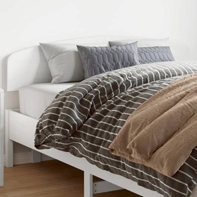 842499 vidaXL Tăblie de pat, alb, 150 cm, lemn masiv de pin