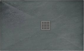 Cadita dus dreptunghiulara Rea Rock 90x120 gri