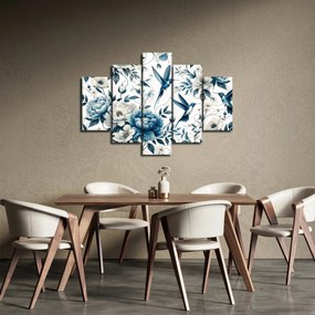 Tablou - Colibri cu flori (150x105 cm)