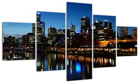 Tablou cu noaptea în Melbourne (125x70 cm), în 40 de alte dimensiuni noi