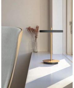 Veioză gri antracit LED cu intensitate reglabilă cu abajur din metal (înălțime 31 cm) Asteria Move – UMAGE