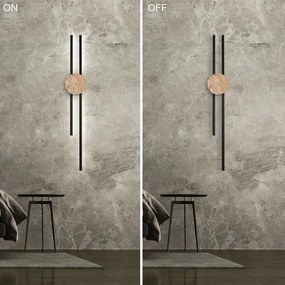 Aplică LED Brilagi WOODY LINE LED/12W/230V 120 cm stejar nuc