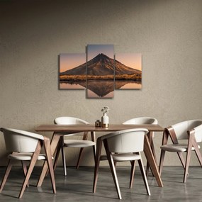 Tablou oglindirea muntelui Taranaki, Noua Zeelanda (90x60 cm)