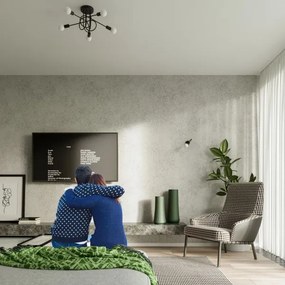 Lampă de perete Sollux SL.1433 LOOP 1xE27/15W/230V negru