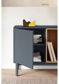 Comodă joasă gri închis 137x76 cm Corvo - Teulat