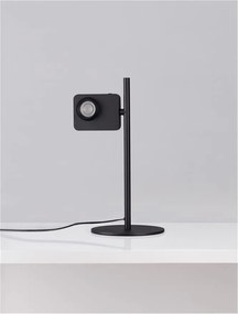 Lampa de masa LED cu spot directionabil stil minimalist KEDROS negru