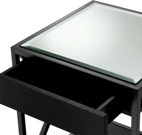 Noptiera eleganta cu blat din oglinda Beverly Hills bronz 111922 HZ