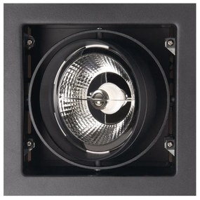 Spot directionabil, incastrabil, negru, dim.18,5x18,5cm, Matrix I H0048 MX