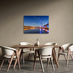 Tablou pe sticlă London Eye (70x50 cm)
