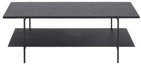 Masă de cafea cu blat în decor de lemn de frasin Actona Angus, negru