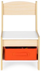 Mobilier pentru copii set masă 2 scaune cu tablă de cretă