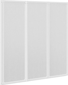 vidaXL Paravan cadă duș, 117x120 cm, 3 panouri, pliabil