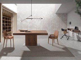 Scaun de birou pivotant design modern Gris-Negro