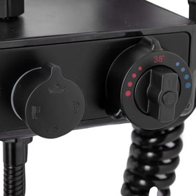 Coloană de Duș cu Afisaj MCD Inox Negru Model SJG/001 – Tehnologie Avansată și Design Elegant pentru Baia Modernă