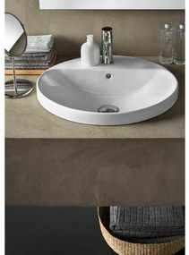 Lavoar incastrat Geberit Variform 55 cm cu orificiu baterie cu orificiu preaplin