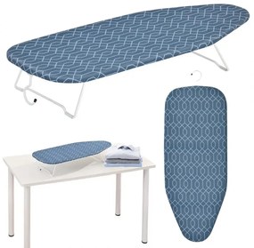 Scândură de călcat Kinghoff KH 1936, 76x30.5 cm, pliabilă, cârlig pentru agățat, albastru