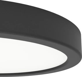 Eglo 901325 - Plafonieră LED pentru baie FUEVA LED/11,5W/230V Ø21,1 cm IP44 negru