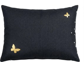 Fața de pernă din microfibra VISATA 70x90 cm, neagra