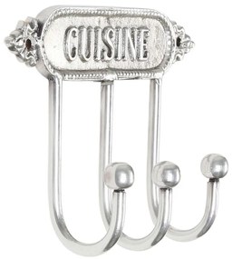 Cuier de perete decorativ, din alama, H4 cm, Fleurlys