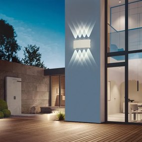 Brilagi - Aplica LED de exterior FLAREBOX, 8W, 230V, alb, IP65