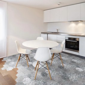 Set 10 autocolante impermeabile și anti-alunecare pentru podea Ambiance Quento, 40 x 90 cm