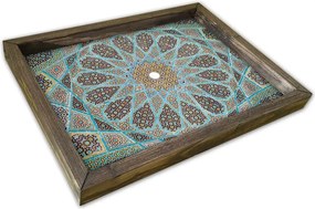 Tava AT-032, multicolor, lemn de pin, 40x30 cm