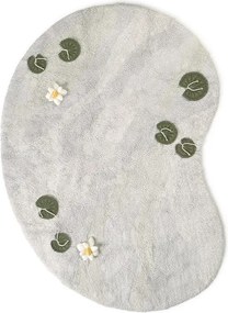 Covor de joacă pentru copii gri deschis din bumbac 130x170 cm Swan Lake – Lorena Canals