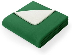 Pătură cu amestec de bumbac AmeliaHome Virkkuu, 150 x 200 cm, verde