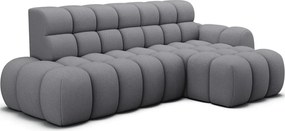 Colțar gri extensibil (cu colț pe partea dreaptă/cu șezlong) Ceedro – ELTAP