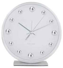 Karlsson 5970WH ceas de masă/ceas cu alarmă, alb,diametru  16 cm