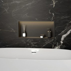RAFT BAIE INCASTRAT PERETE LED 30x60 black
