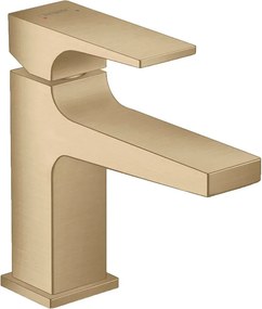Baterie lavoar Hansgrohe Metropol 100 cu ventil Push-Open bronz periat