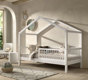 Set FORREST BEECH format dintr-un Pat copii Vipack (90 x 200 cm) și o bară de siguranță.
