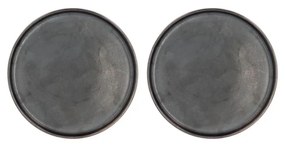 Farfurii negre pentru desert în set de 2 buc. ø 20,8 cm Fjord - Villa Collection