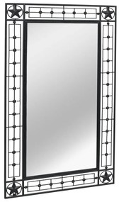 Oglinda de perete dreptunghiulara, negru, 60 x 110 cm 1, 60 x 110 cm