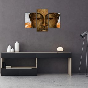 Tablou cu statuie cu detaliu a feței (90x60 cm)