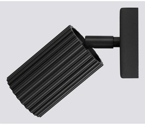 Spot negru 8x16 cm Gleam – Sollux