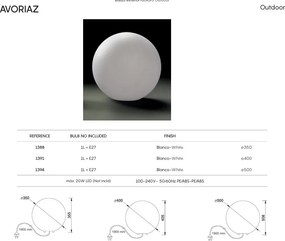 Lampa decorativa de exterior diametru 50cm AVORIAZ IP65