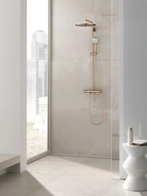 Coloana dus cu baterie si termostat Grohe Euphoria 310, cupru (warm sunset)