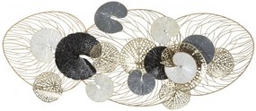 Decoratiune de perete multicolora din metal, 124,5x9,5x55 cm, Luxy Mauro Ferretti